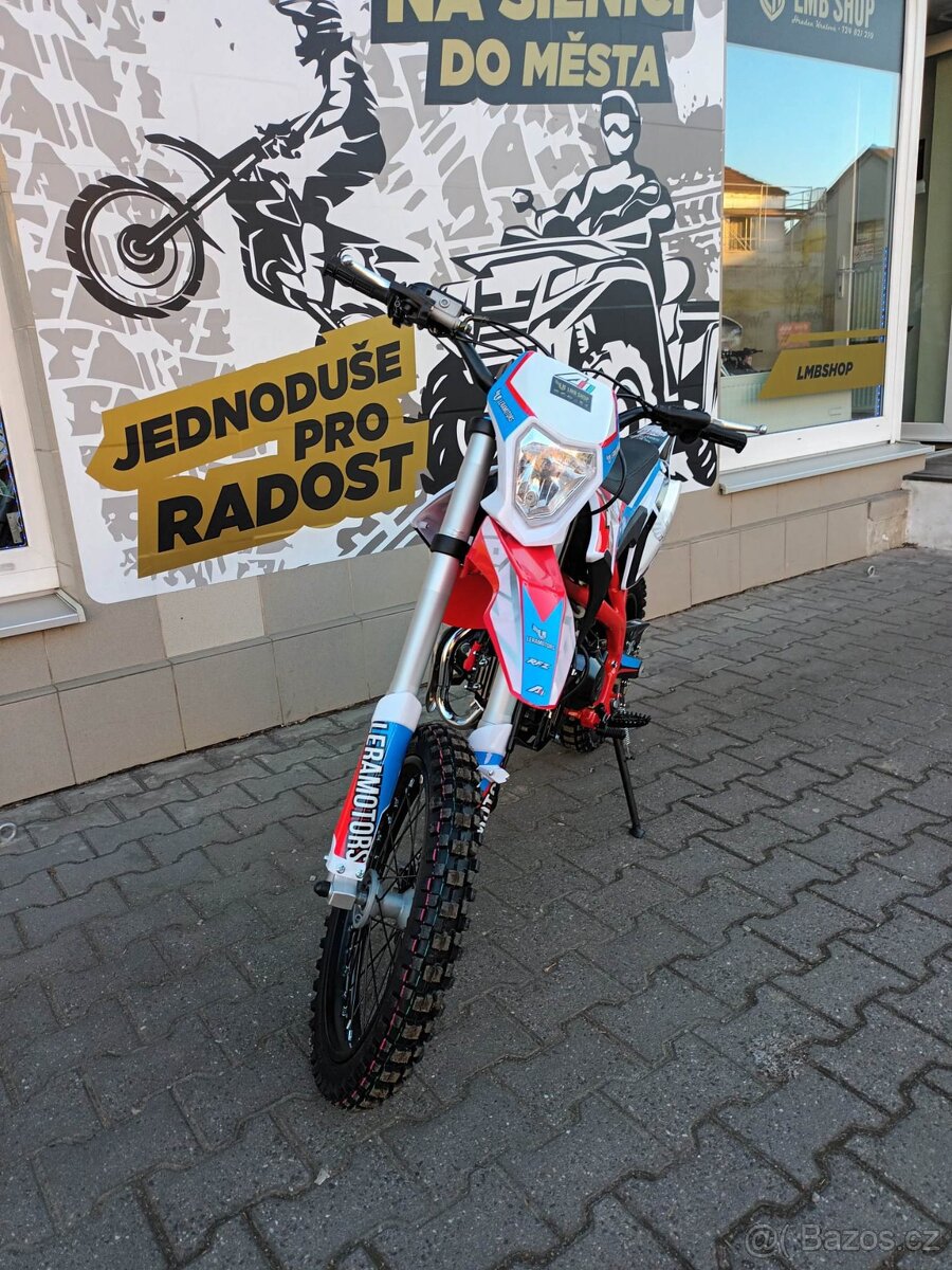 Pitbike Thunder 125cc 17x14 E-start červená - 7