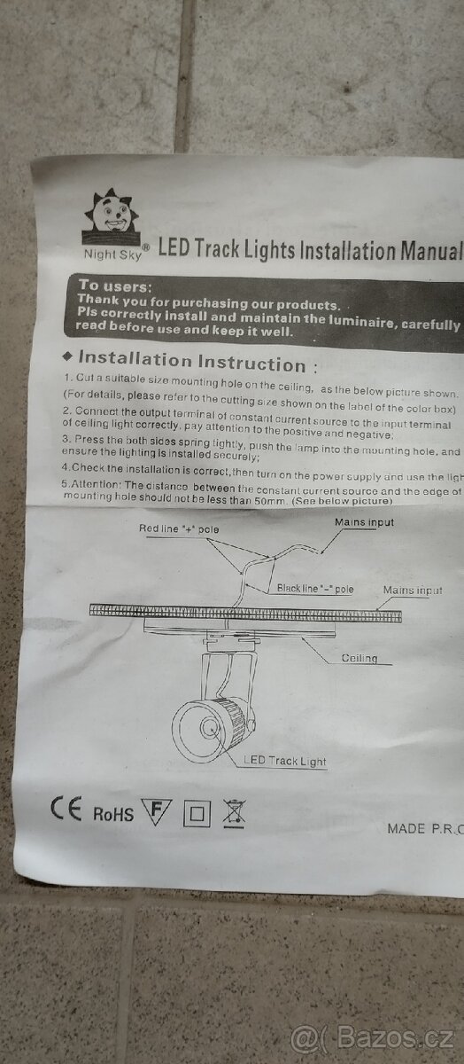 4x bílý lištový led reflektor světlo - 7