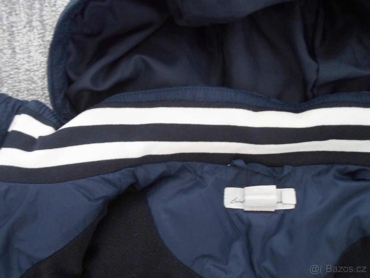 Modrá zateplená vesta vestička H&M - 146, 152, 158 - 7