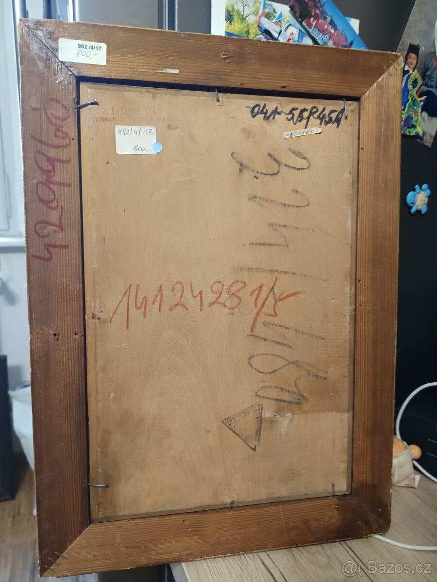 Obraz na dřevo.Profesor Bartoš - 7