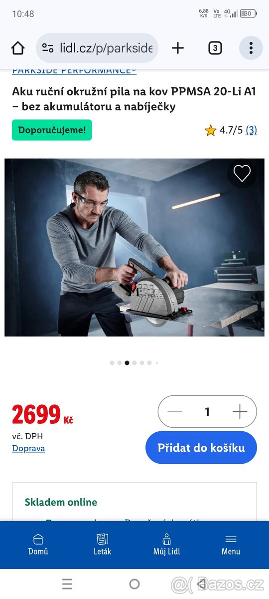 Aku ruční okružní pila na kov PPMSA 20-Li A1 – bez akumuláto - 7