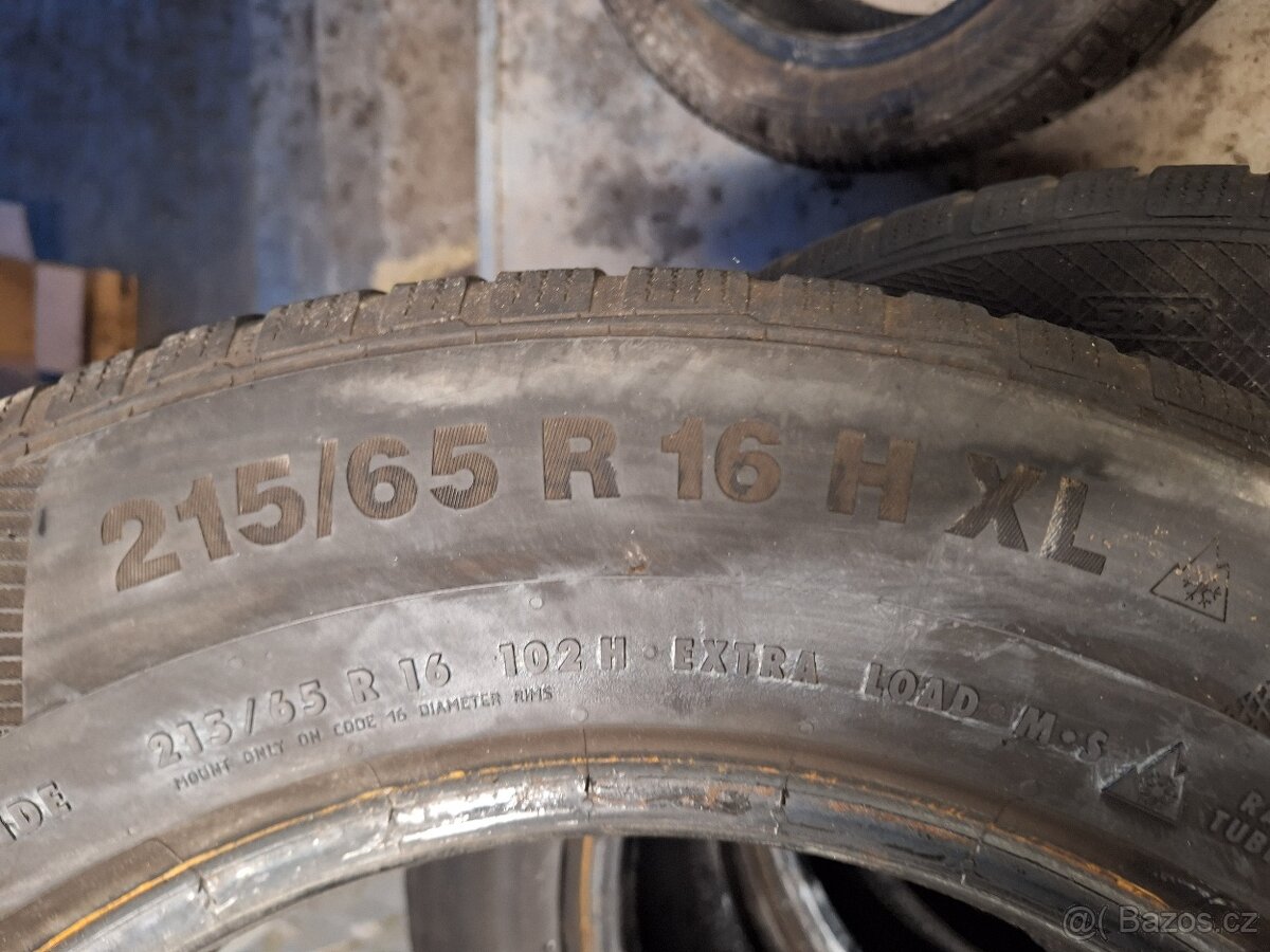Prodám zimní pneu 215/65/16 102H Continental - 7