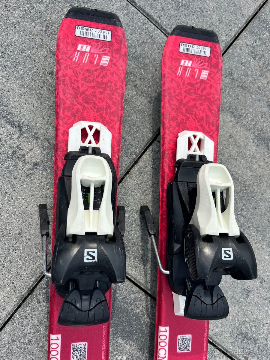 Dětské lyže Salomon + hůlky + lyžařské boty - 7