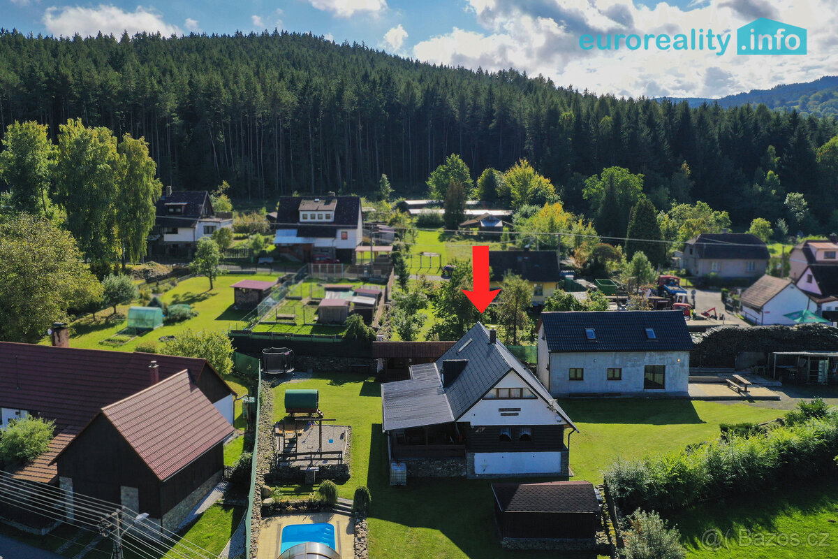 Prodej, rodinný dům 4+kk, 116 m², pozemek, 1361 m², Lazny, S - 7