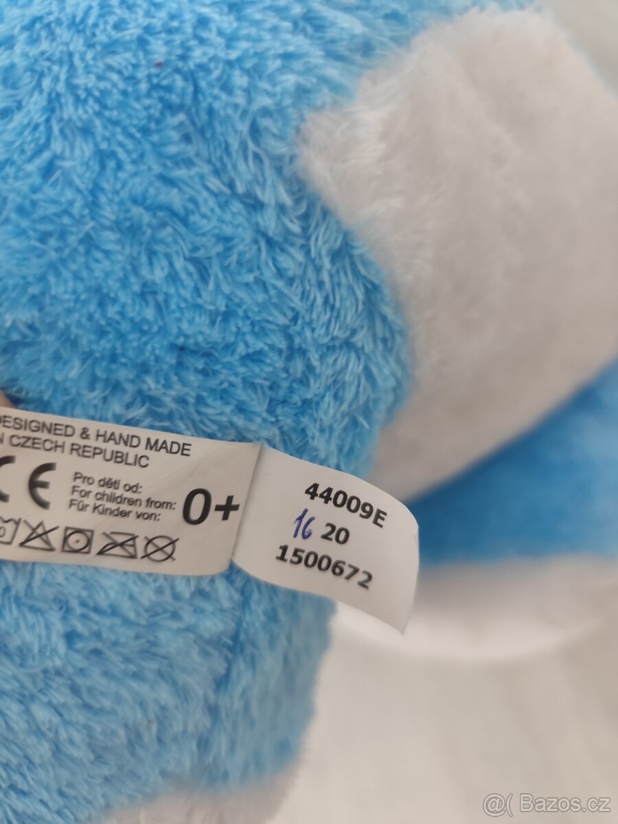 NOVÝ Pejsek s mašlí modrý 40 cm - 7