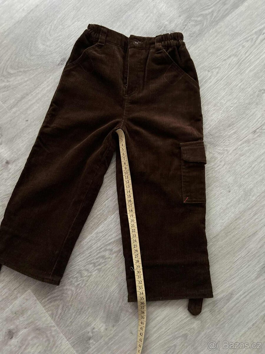 Dětské manšestrové kalhoty vel.98 - 7