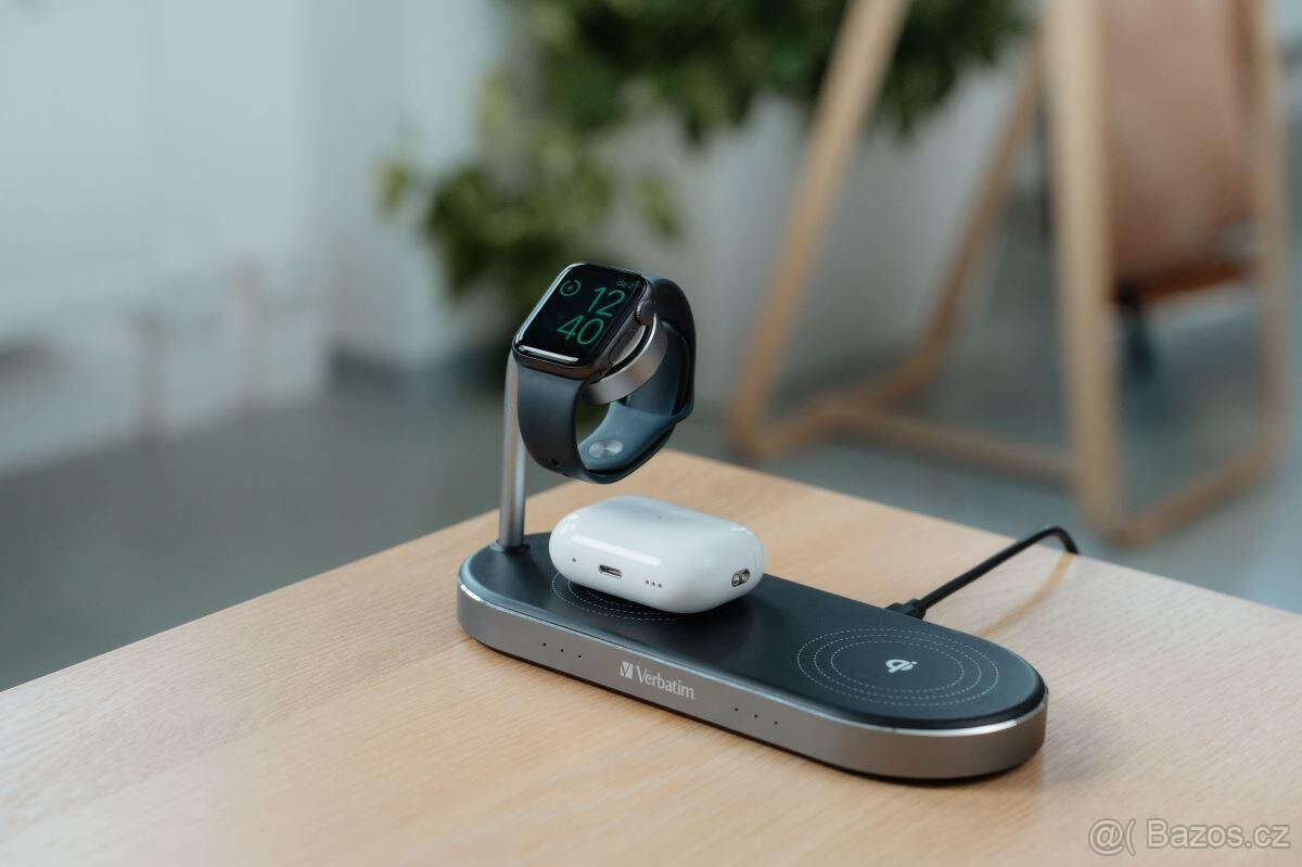 Prodám Duální nabíjecí podložku 3 v 1, bezdrátové nabíjení, - 7