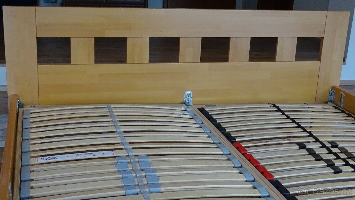 Postel masiv 180x200 včetně roštů - 7
