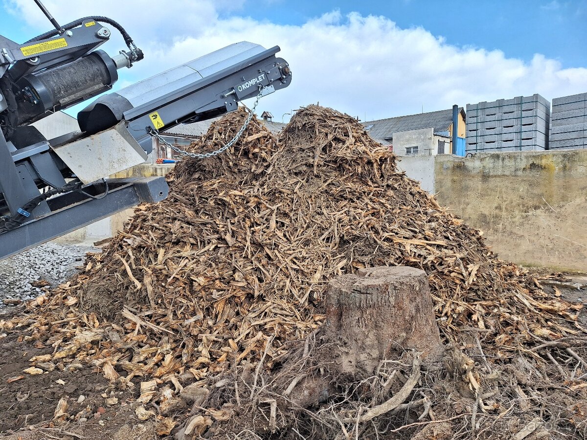 Drtička suti, betonu, bio odpadu, drtič dřeva, drcení pařezů - 7