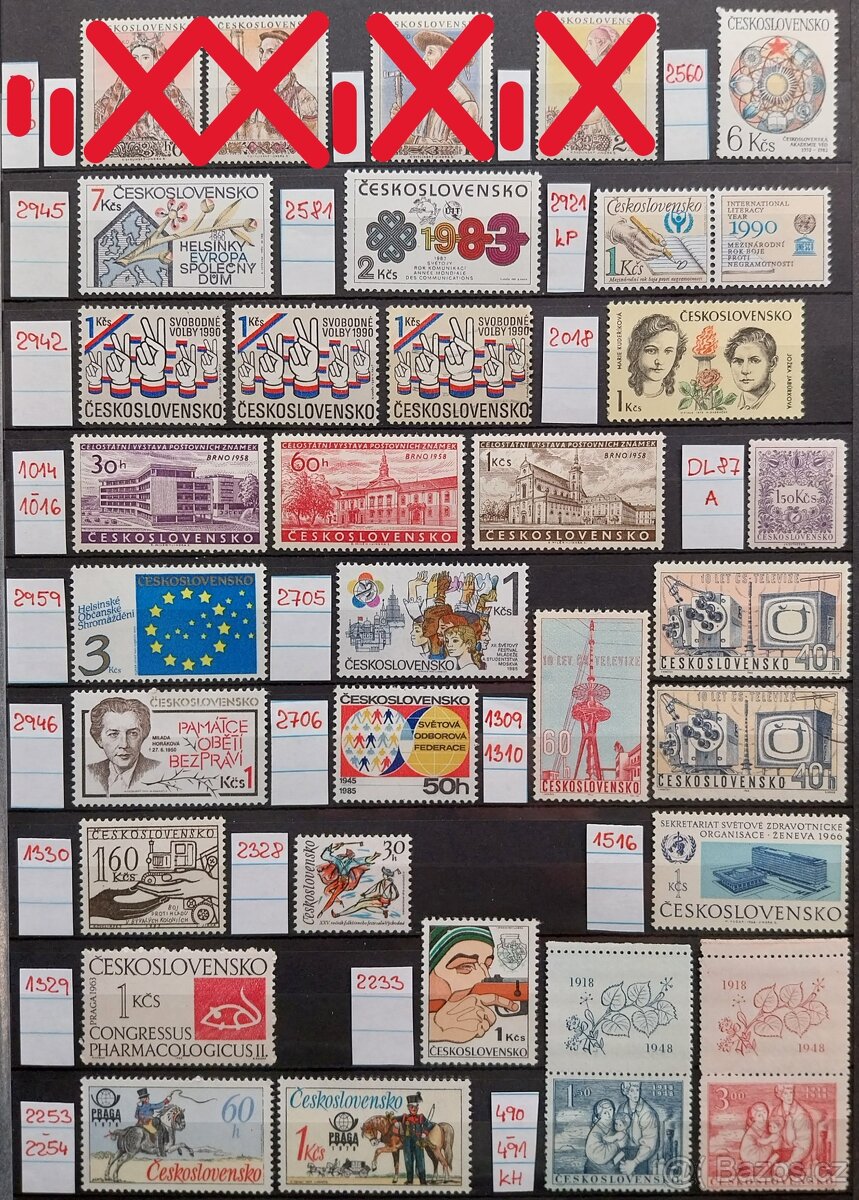 Známky ČESKOSLOVENSKO – 2 - 7