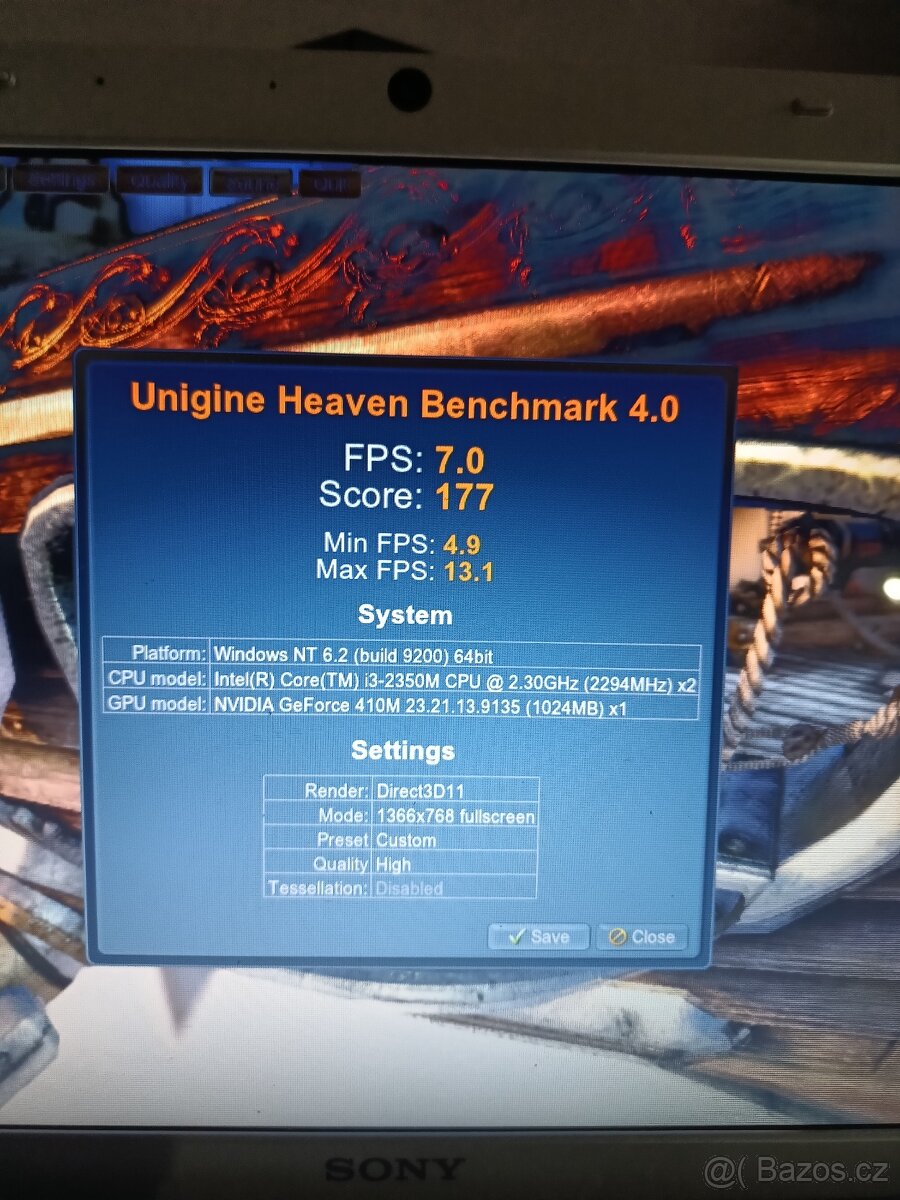 Sony VAIO – i3 / GeForce grafika / funkční - 7