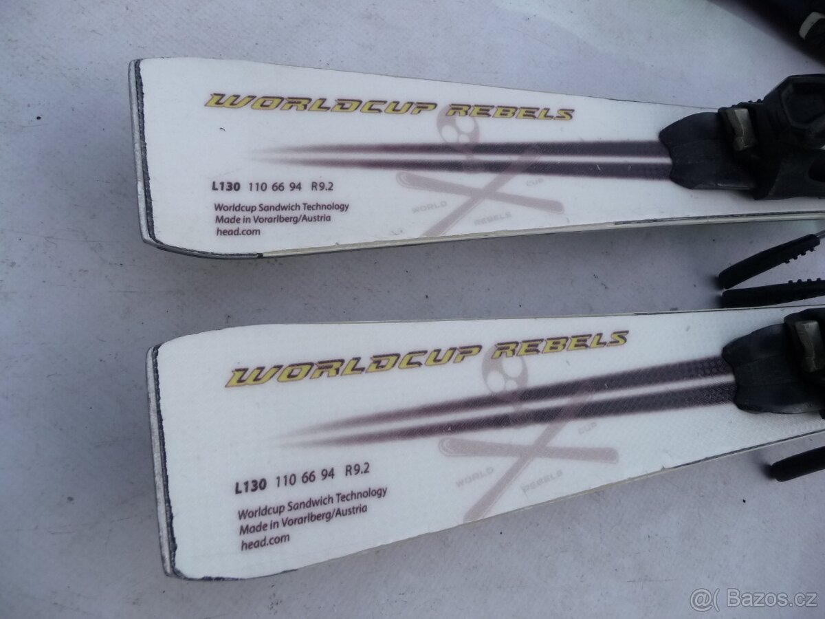 351. Lyže Head - 130 cm + boty NORDICA 38eu - set - 7