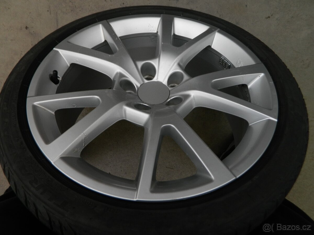 kola 5x112 r18+letní pneu - 7