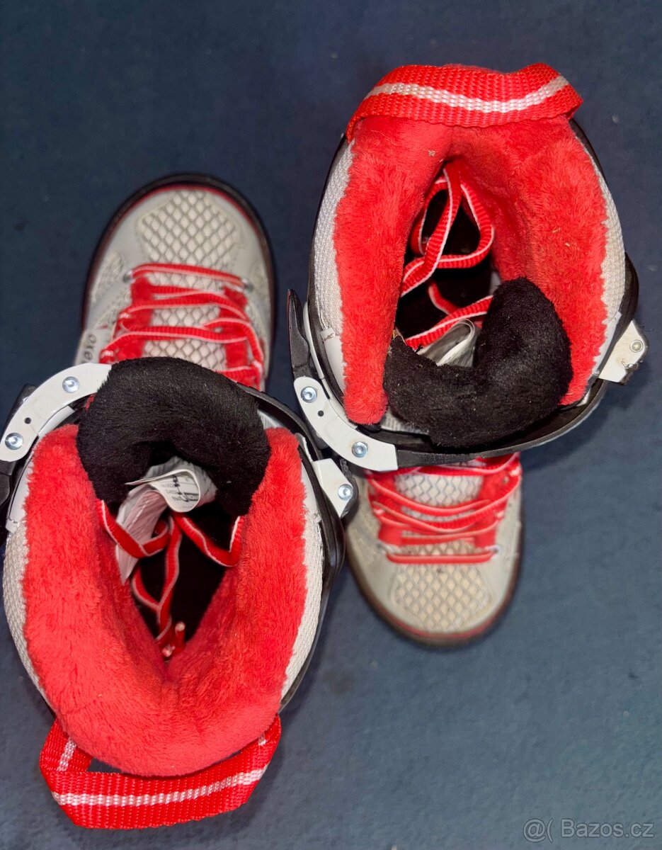 CHLAPECKÉ LEDNÍ BRUSLE FIT 500 ŠEDO-ČERVENÉ - 7