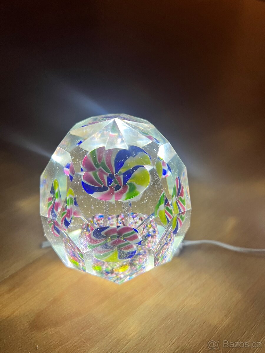 Starožitné skleněné těžítko - 7