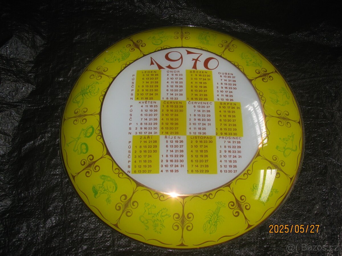 staré skleněné kalendáře a reklamy - 7