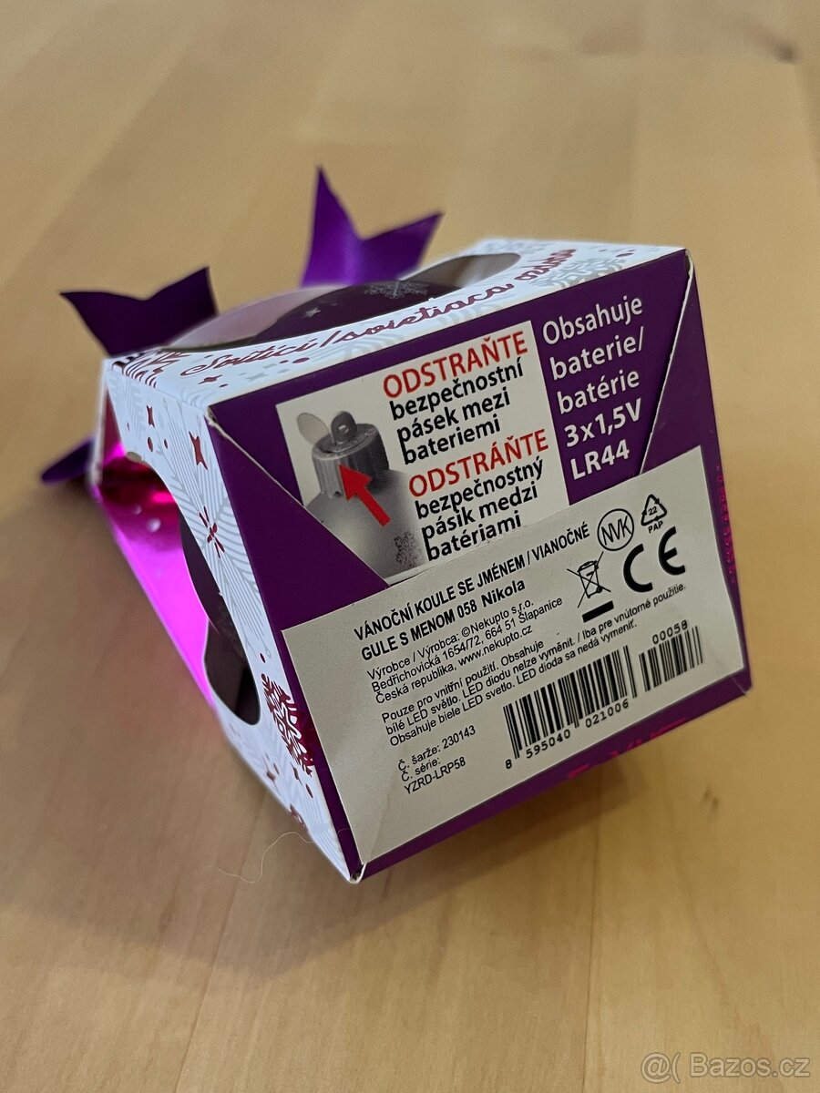 Svítící ozdoba se jménem - 7