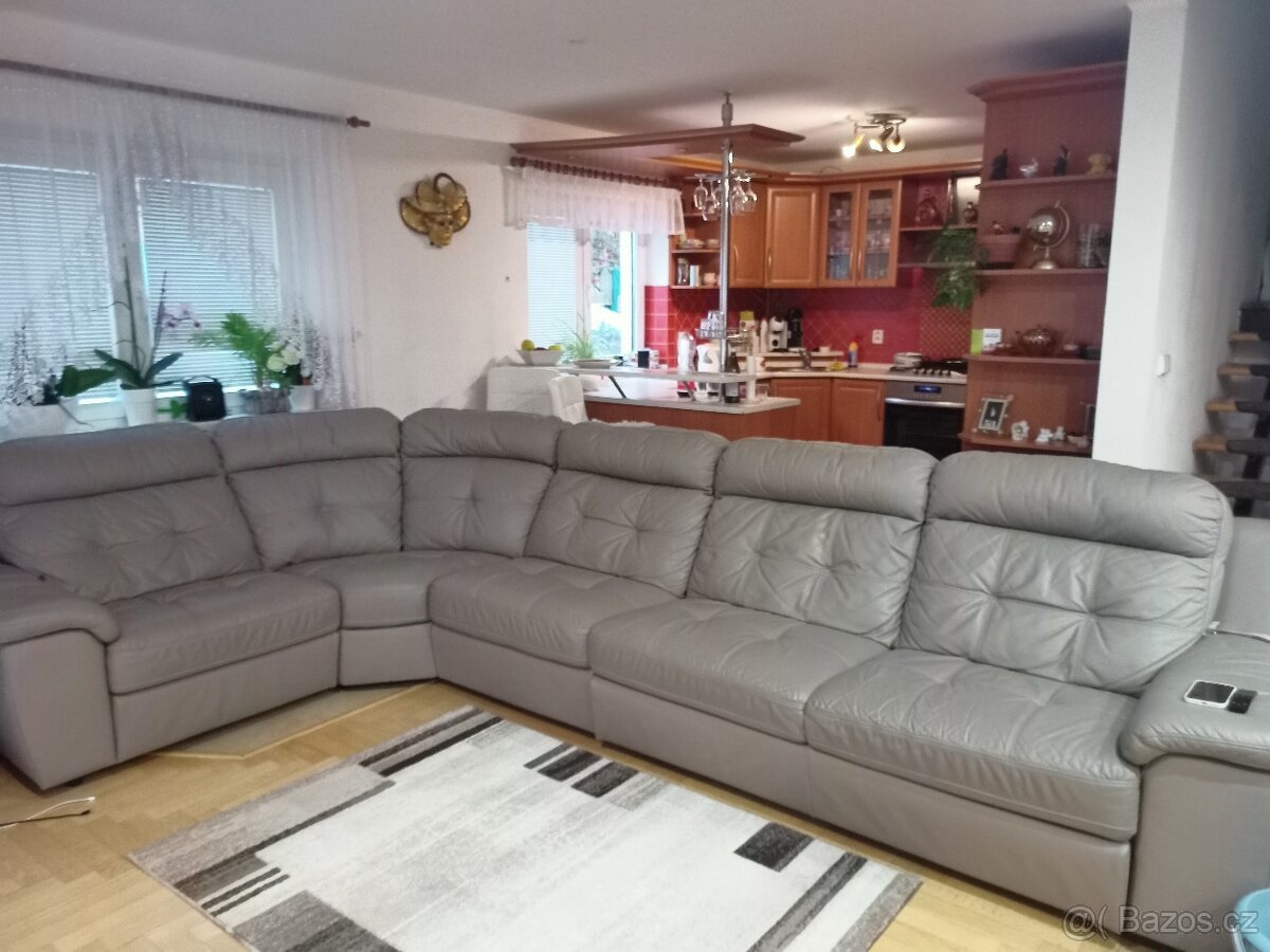 Prodám koženou rozkládací soupravu - 7