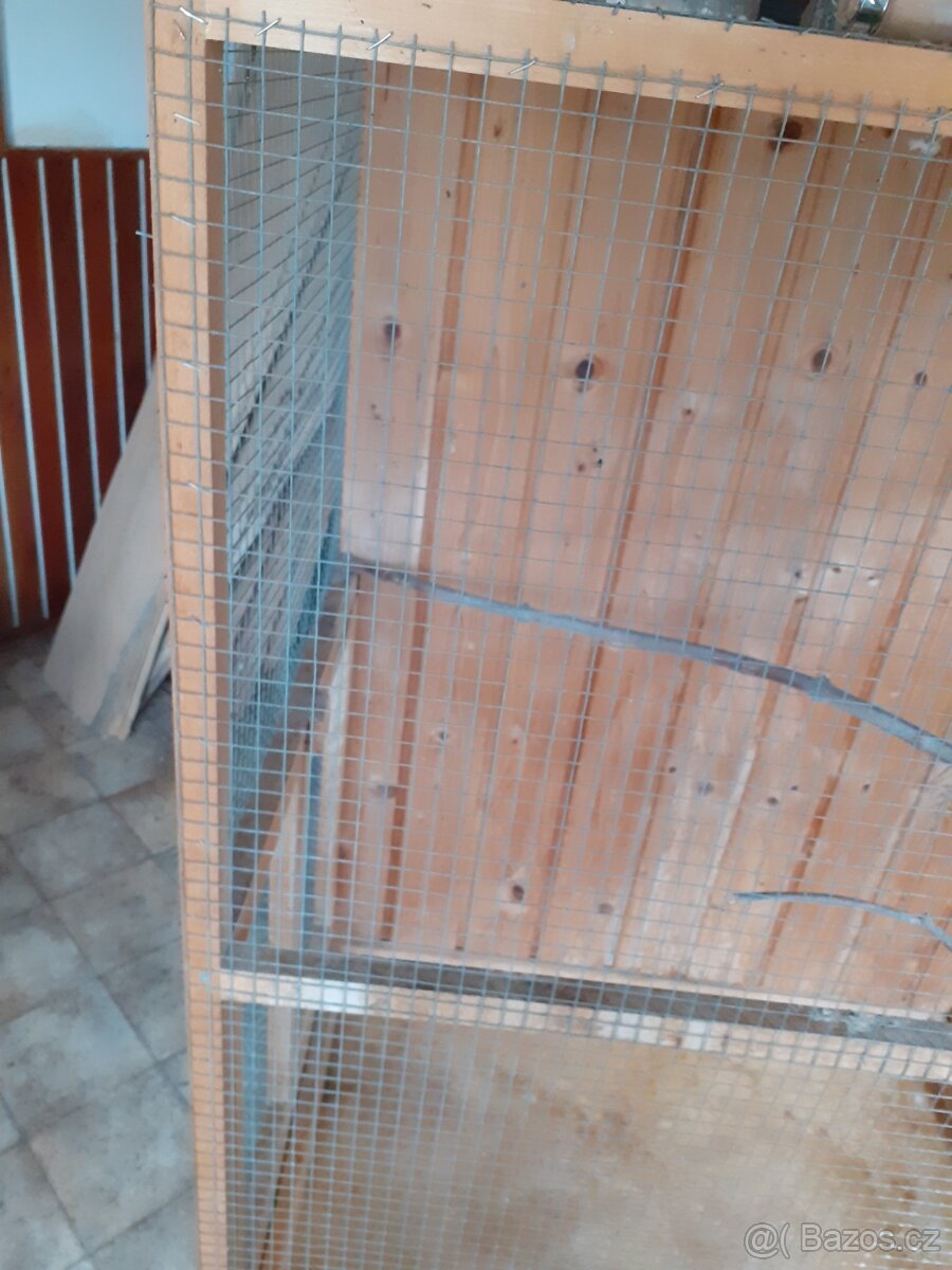 Velká voliera pro papoušky, malá klec - 7