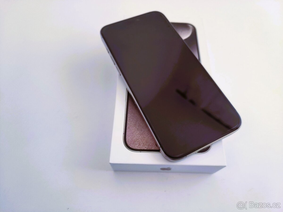 apple iphone 15 PRO MAX 256gb Natural Titanium / Batéria 100 - 7