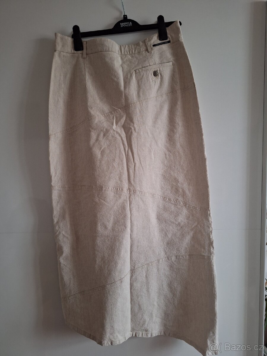 Sukně lněná sukně vel. 48 - 7