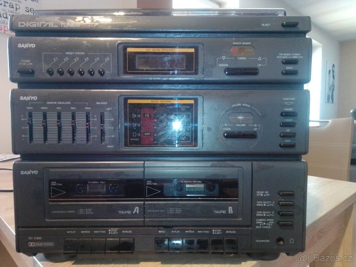 Sanyo DCX 1850K ; deck TEAC V-610 ; Sanyo DC-X300 - 7