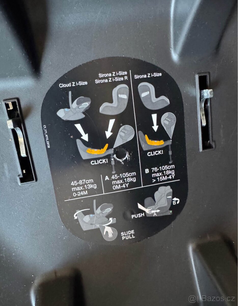 Autosedačka sirona z+ platinum, základna base z - 7