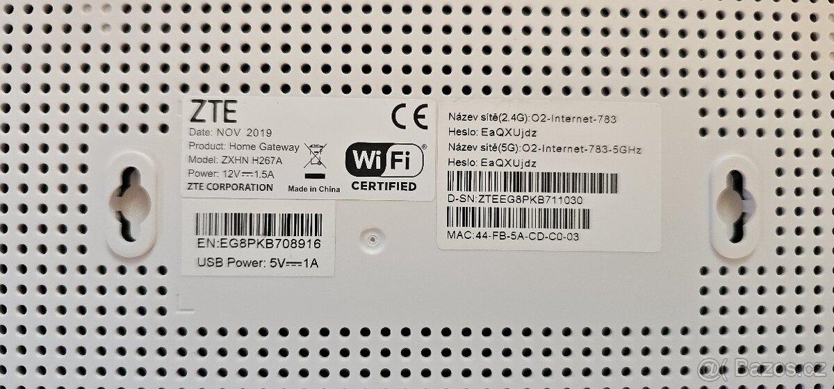 VDSL modem pro O2 ZTE ZXHN H267A - 7