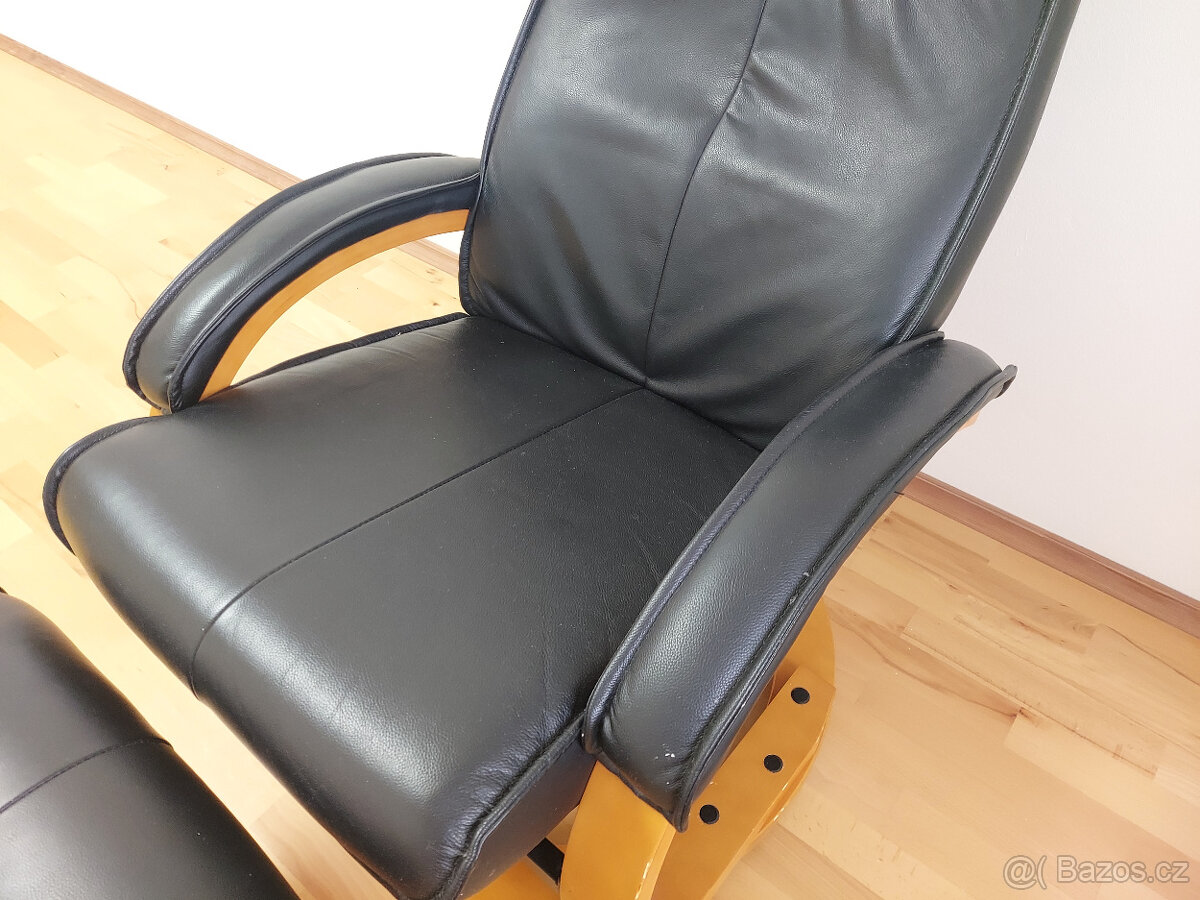 Relaxační křeslo + podnožka ZÁNOVNÍ, PC 10400,- - 7