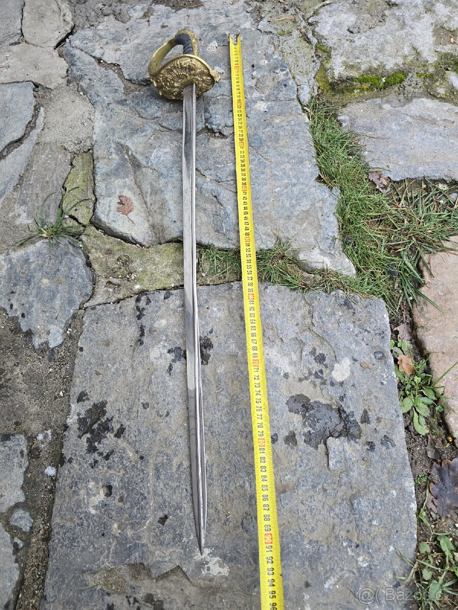 VZÁCNÁ NÁMOŘNÍ ŠAVLE RAKOUSKO UHERSKO VZOR 1850 - 7