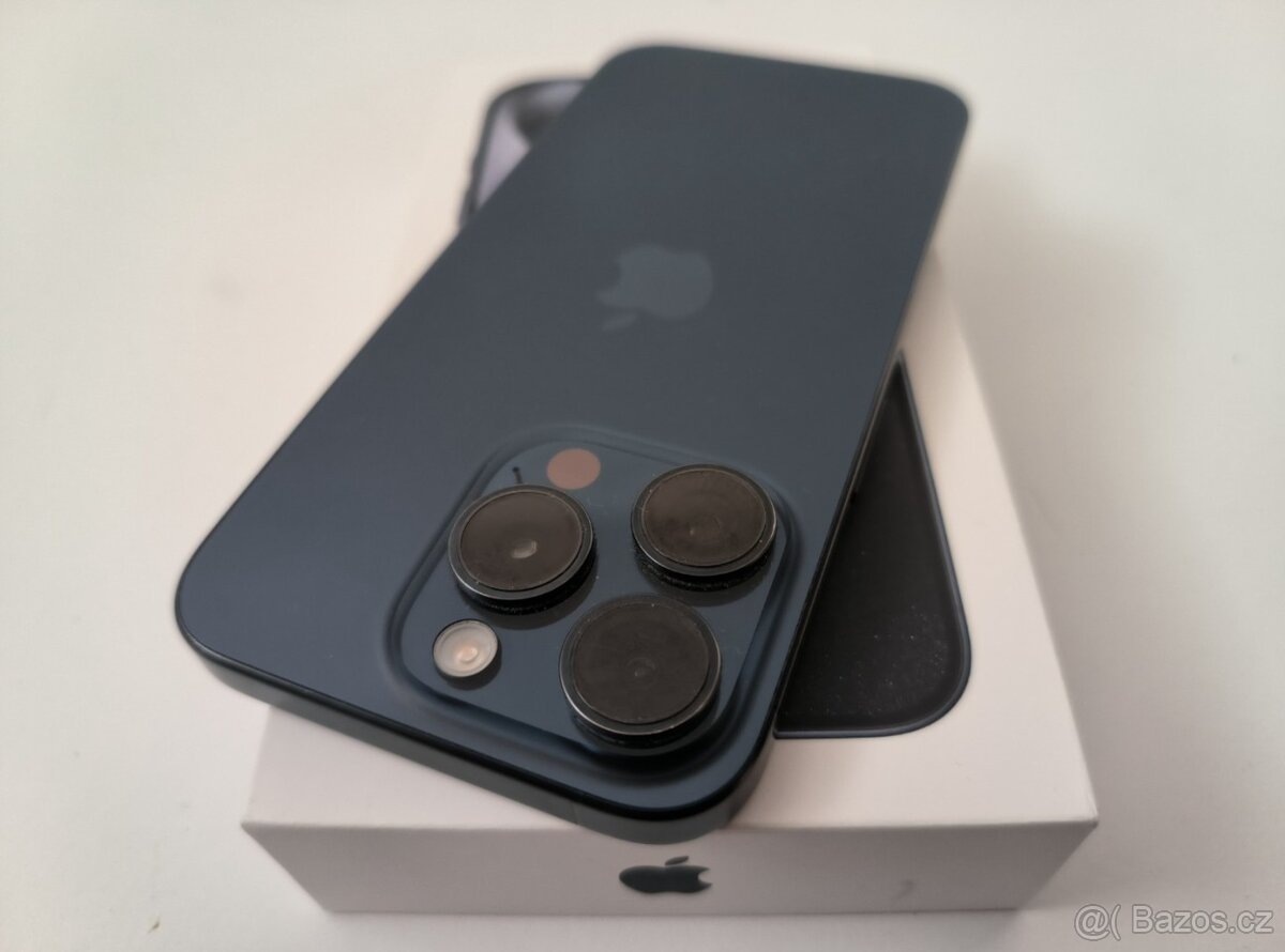 apple iphone 15 PRO 128gb Blue 100% Batéria - 7