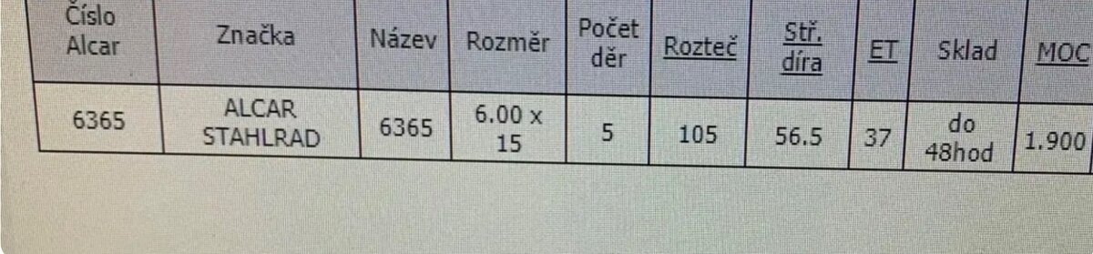 Fe disky - orig. OPEL ASTRA - 5/105 + TPMS - 7