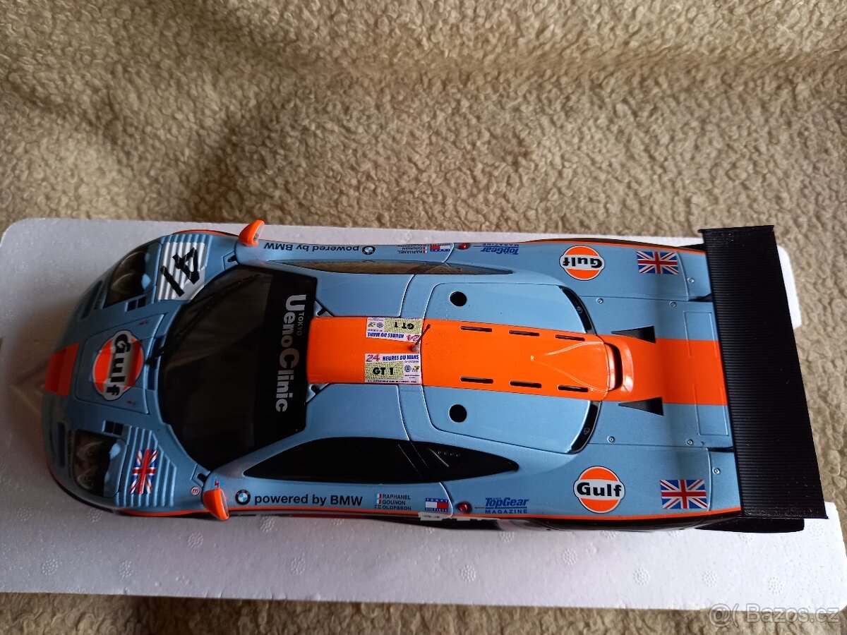 Prodám McLaren F1 GTR Gulf - 1:18 - Minichamps-limitovaný - 7