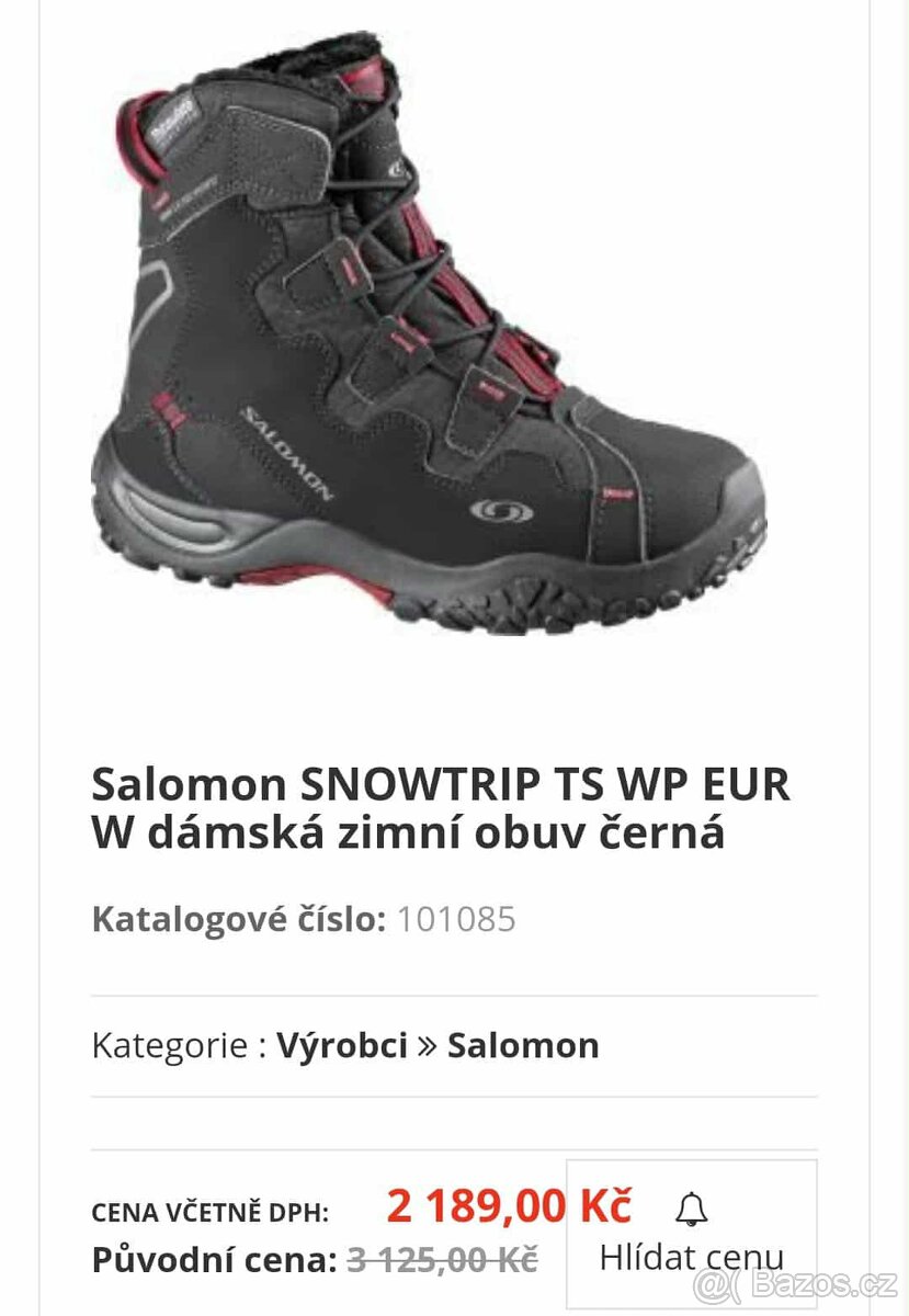 Dámské zimní boty Salomon Snowtrip TS vel.38 2/3 - 7