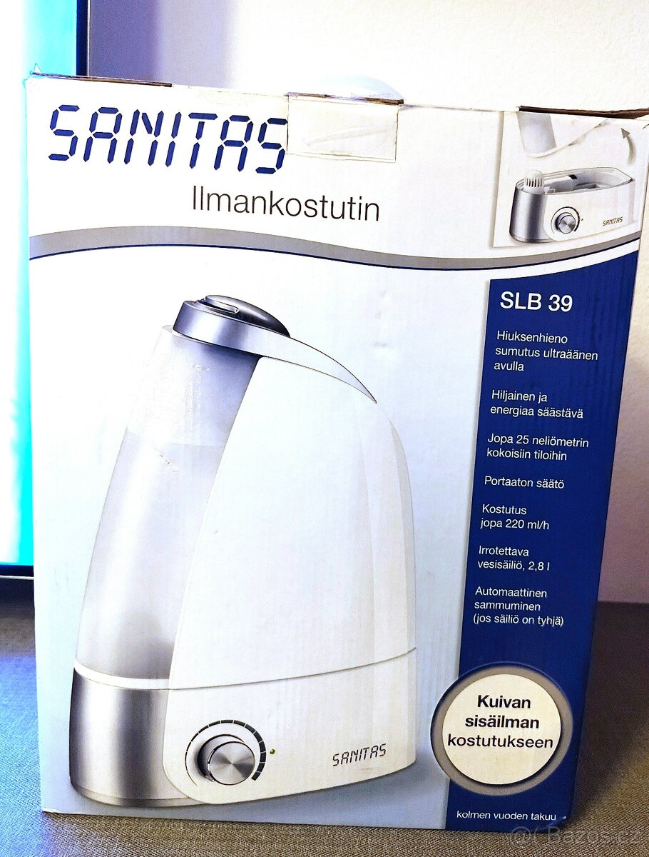 Ultrazvukový Zvlhčovač vzduchu SANITAS –JAKO NOVÝ - 7