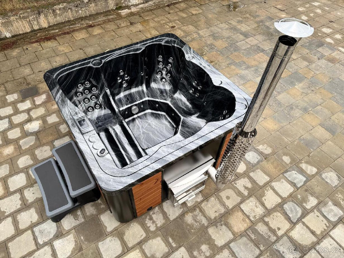 Akrylátová venkovní viřivka Marivox, hot tub, koupací sud - 7