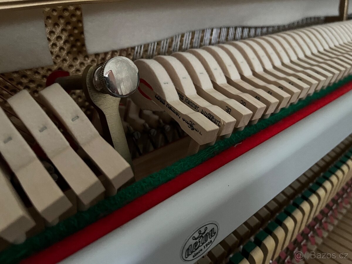 Zánovní Petrof P 118 M1 bílý lesk rok v.2003.Záruka a doprav - 7