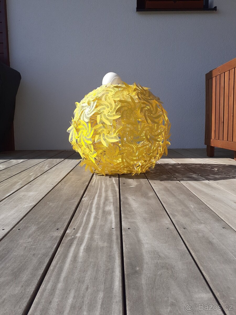 IKEA Žlutý květinový lustr Grimsas - 7