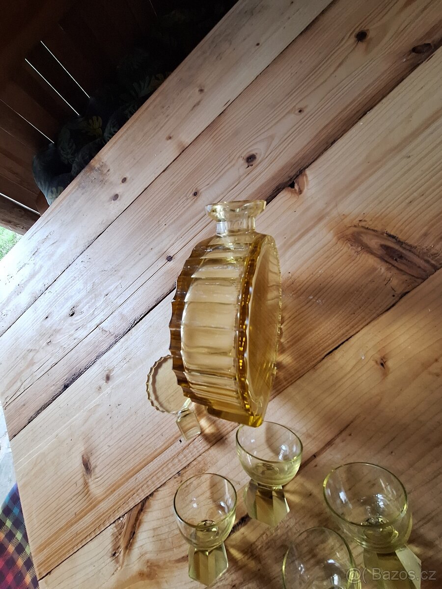 Karafa artdeco sklo - 7