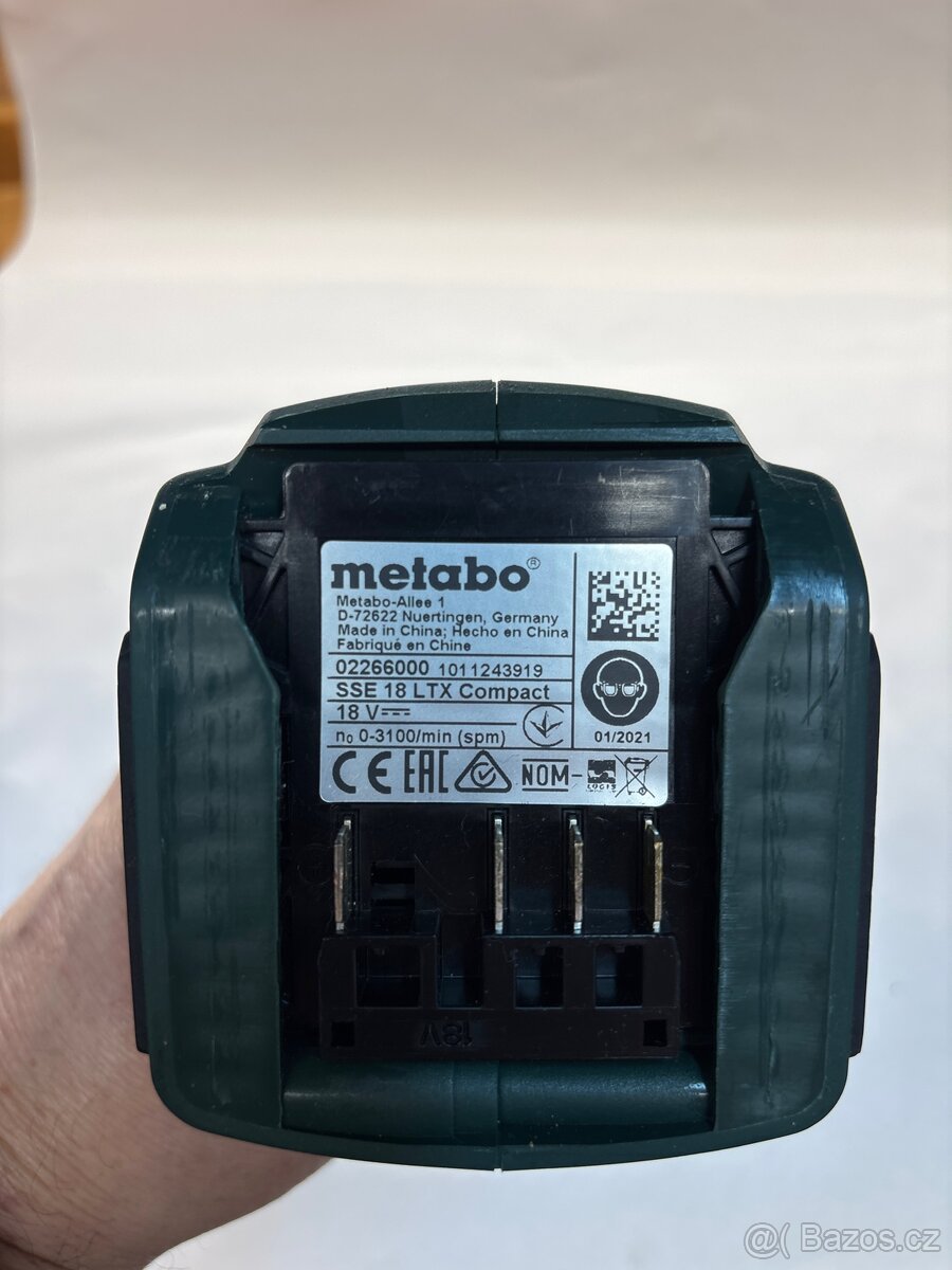 Aku savlova pila Metabo SSE LTX compact - 7