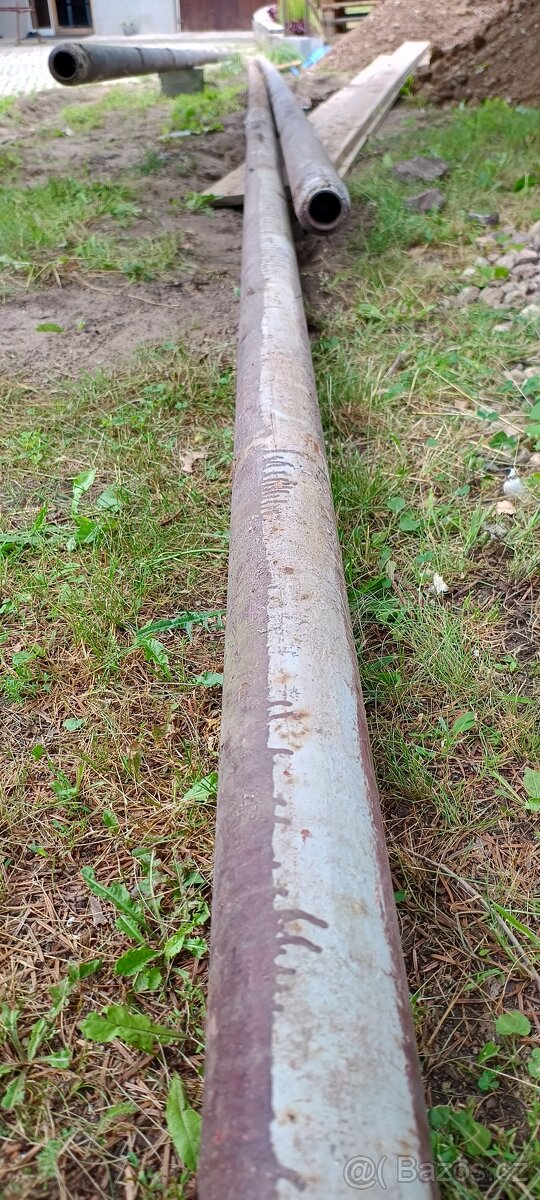 Tři železné trubky D90mm x L9170mm - 7