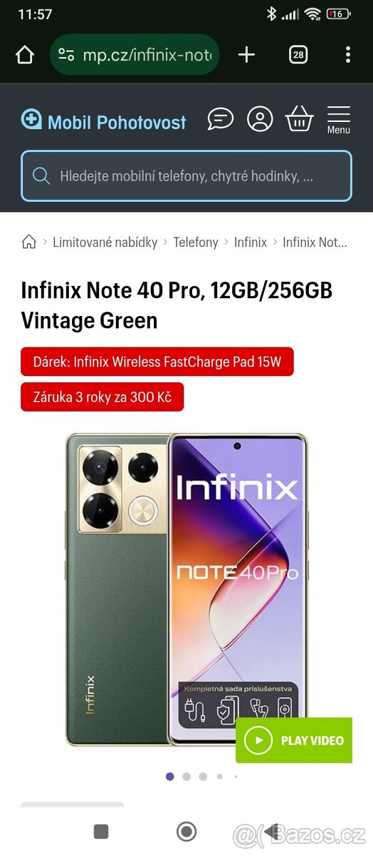 Prodám Infinity note 40 pro - 7