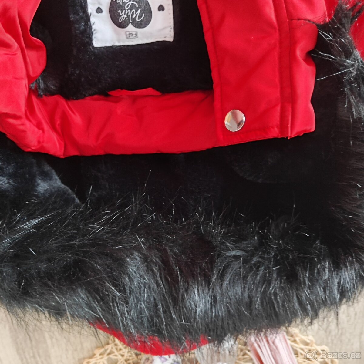 Krásná červená zimní bunda F-F vel. 152 - 7