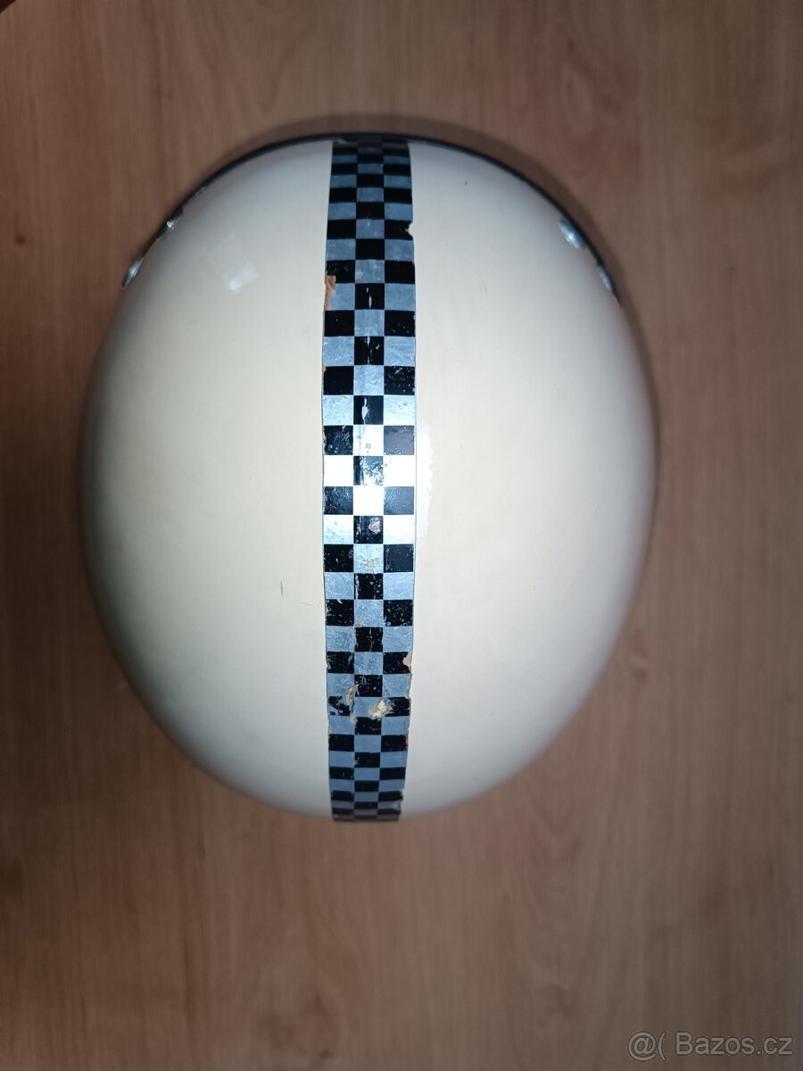 Stará přilba, helma - bílá - 7