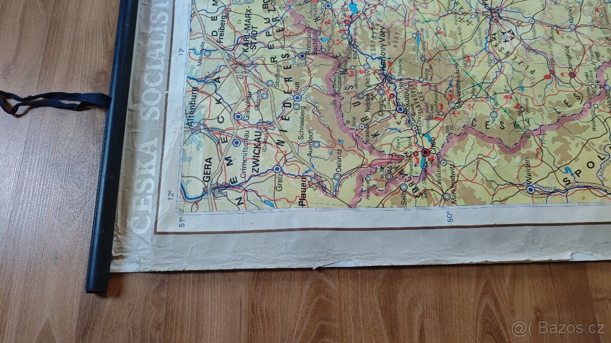 Mapa České socialistické republiky - 7