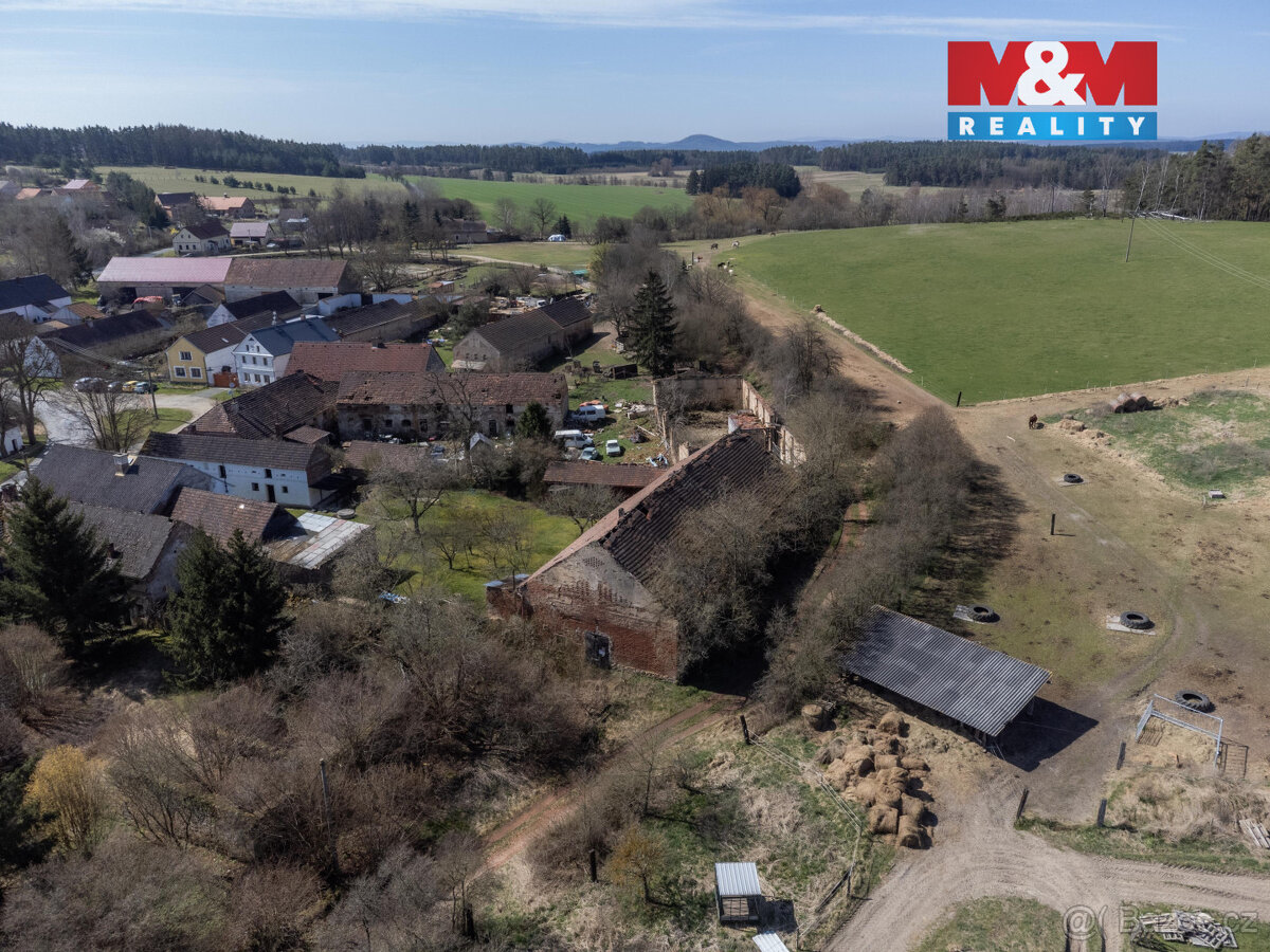 Prodej stodoly, 440 m², Milevo, Kladruby - 7