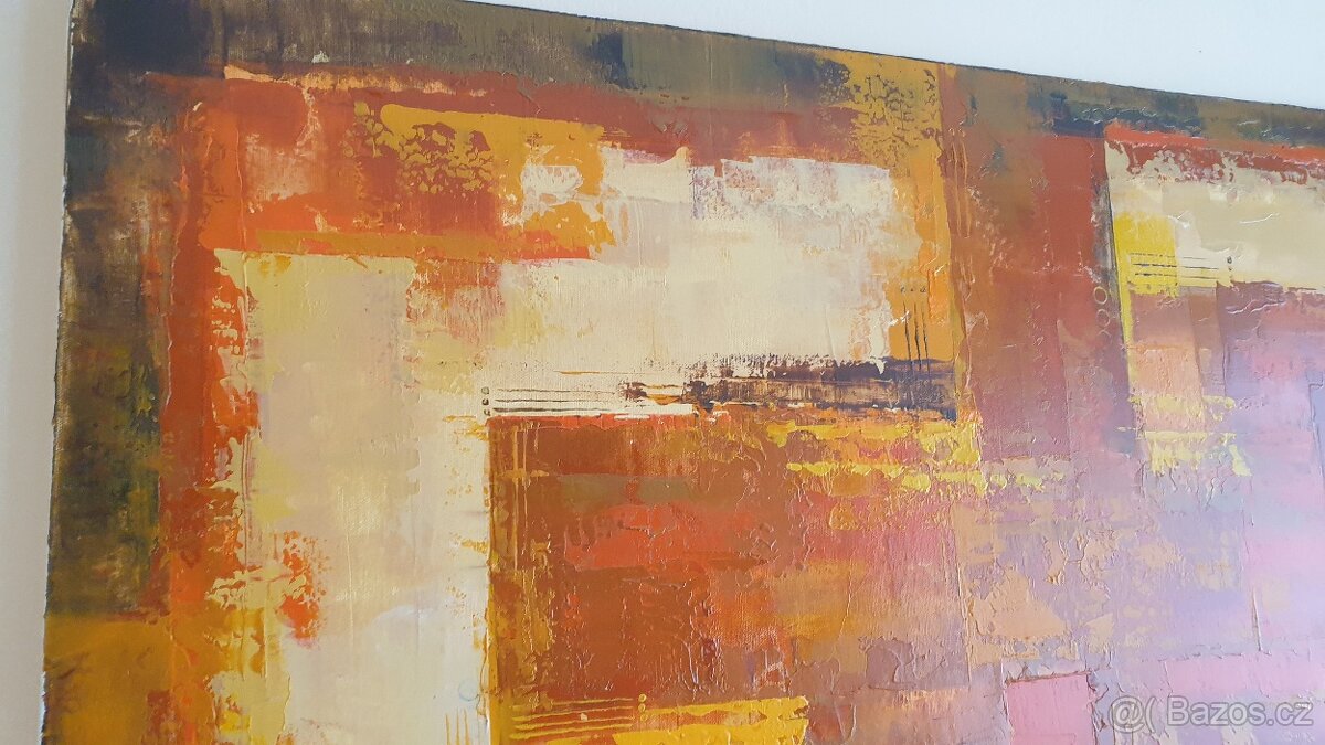 Prodej autorského abstraktního obrazu: Zemité tóny - 7