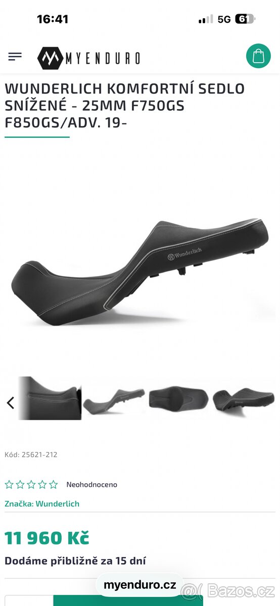 Sedlo BMW GS Wunderlich - 7