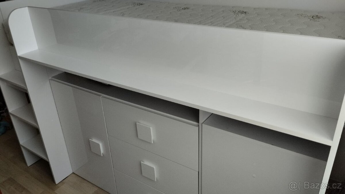 Dětská postel bílá - 7