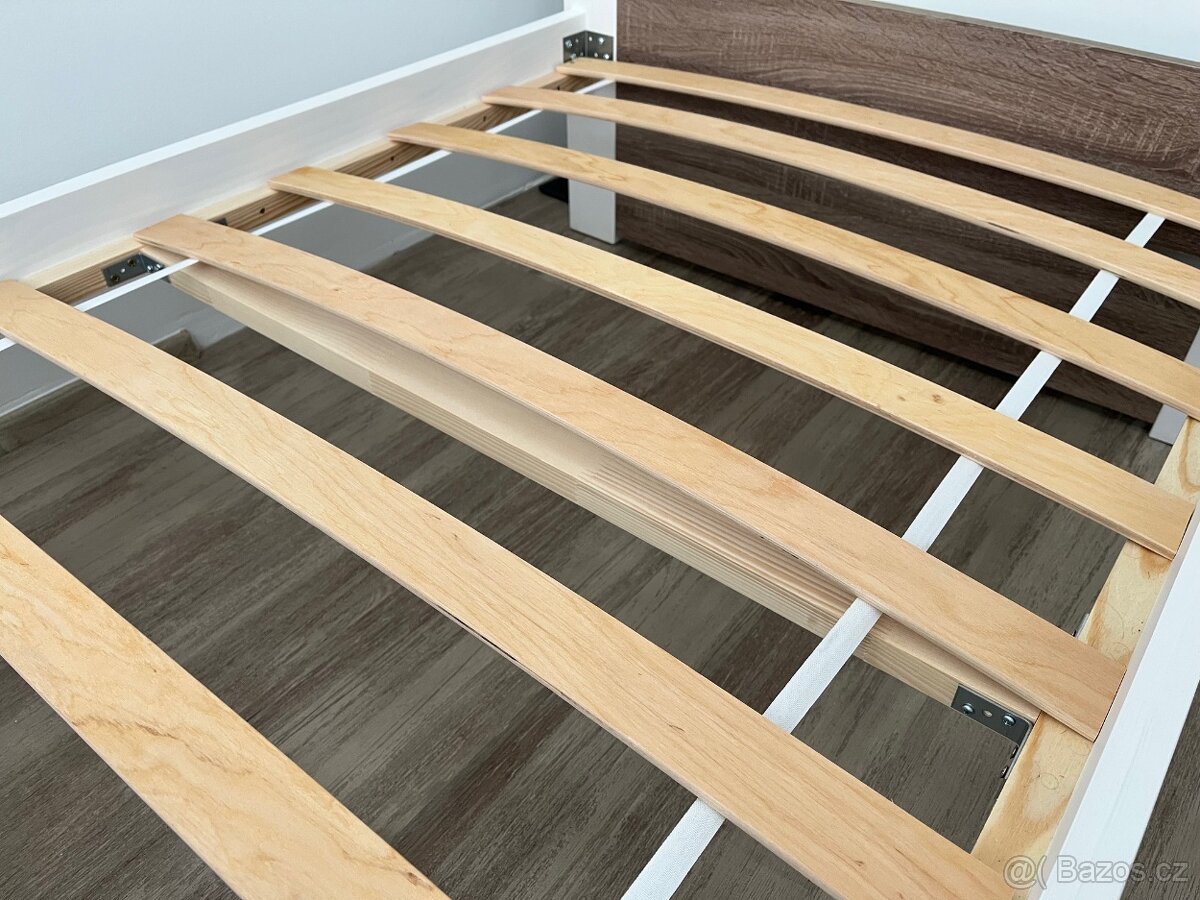 Nová postel 90 x 200 cm + rošt + noční stolek (zpevněno) - 7